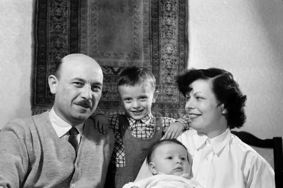 Family snapshot · 1956