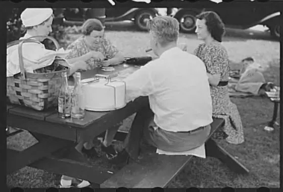 Cards after a Sunday picnic